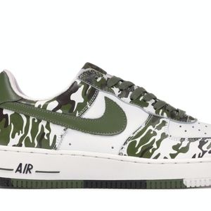 AIR FORCE  "Camouflage" White/Palm Green/Black